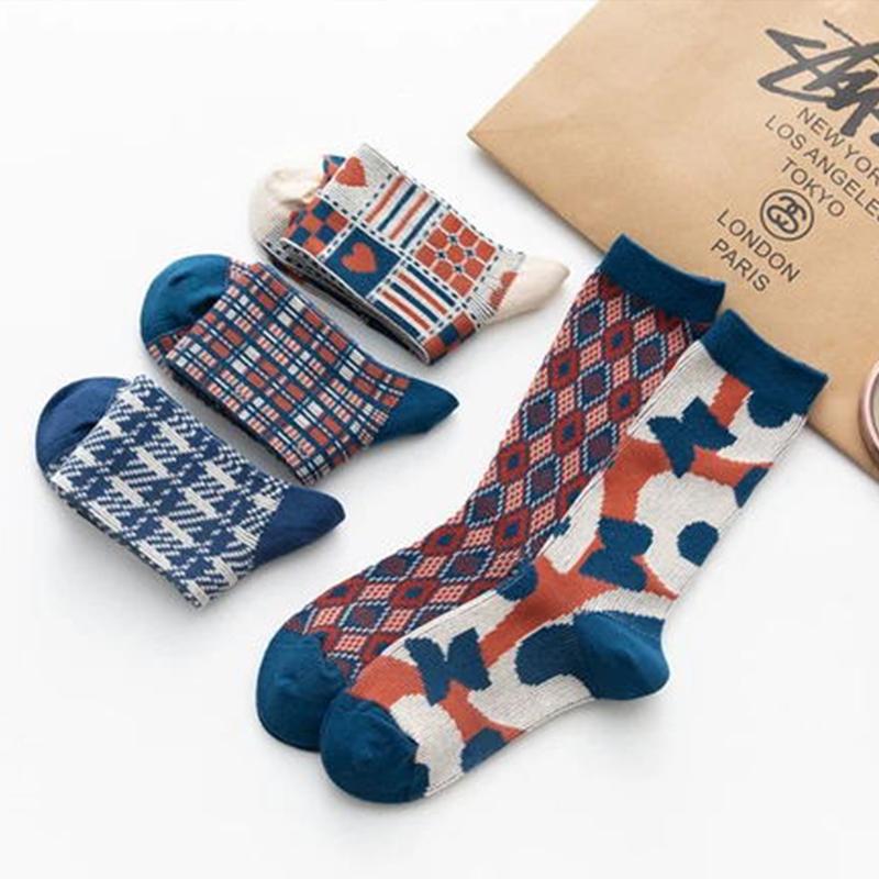 Lilyrhyme™ Retro Plaid Knitted Socks