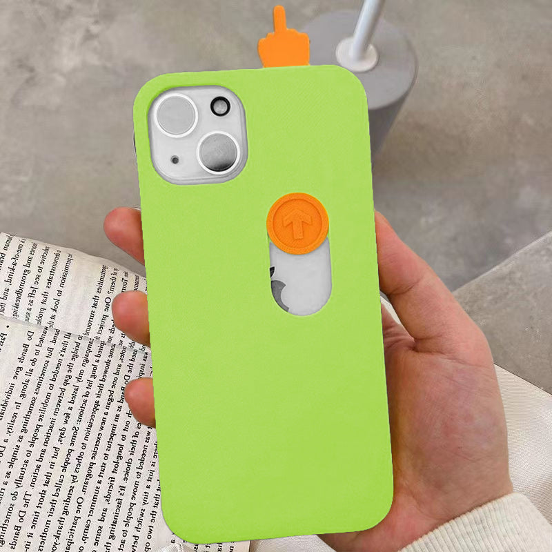 3D Printed Middle Finger Sliding Phone Case