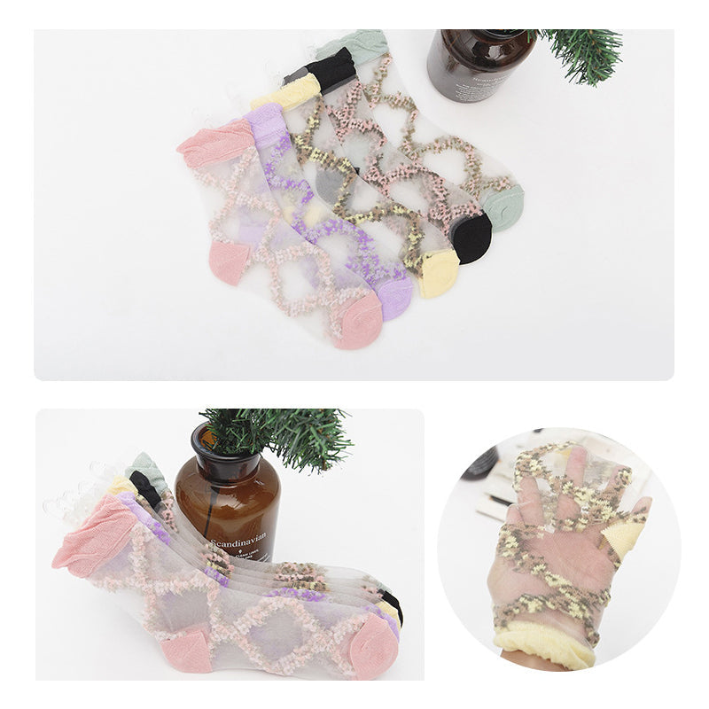 Lilyrhyme™ Light Dreams, Ladies Thin Translucent Socks
