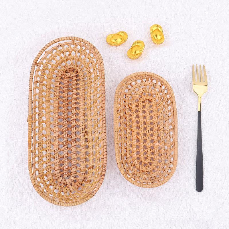 Rattan Woven Storage Tray