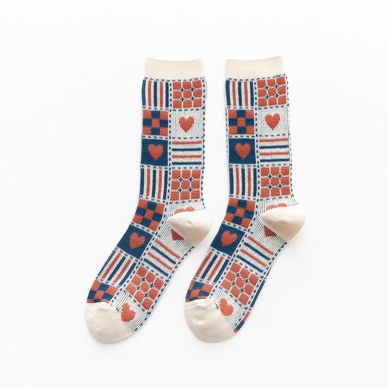 Lilyrhyme™ Retro Plaid Knitted Socks