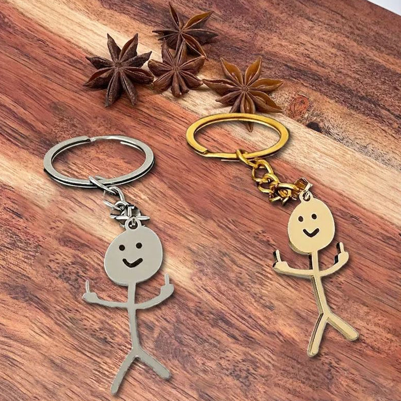 Funny Stickman Keychain – lilyrhyme