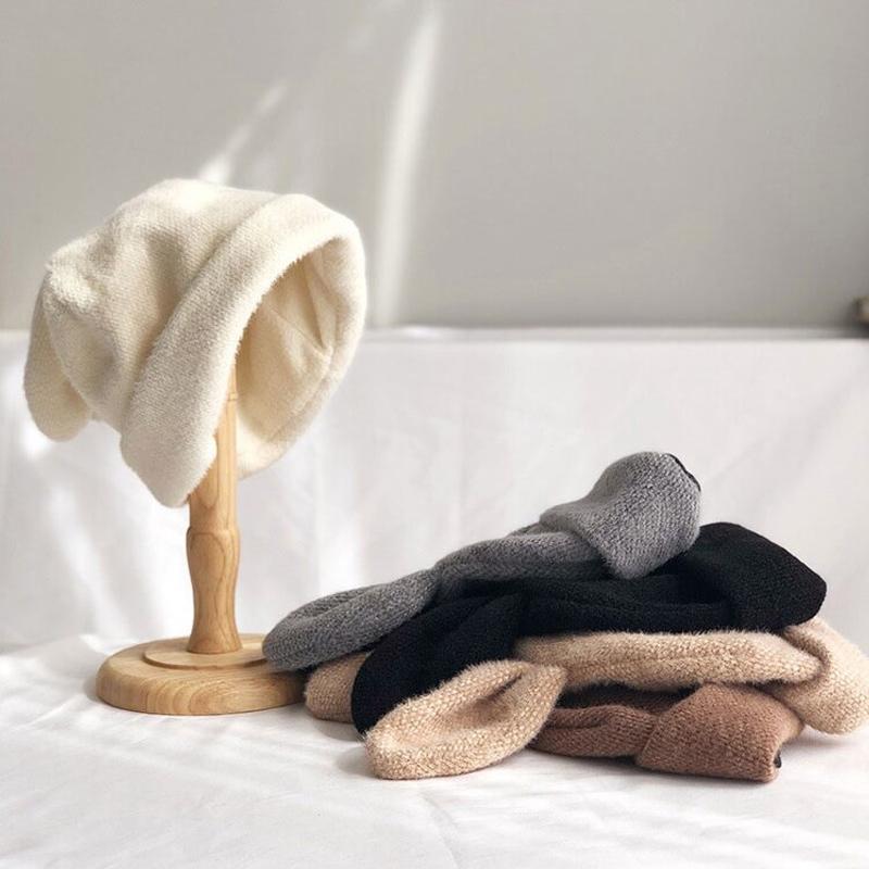 Lilyrhyme™ Draping Cute Bunny Ears Woolen Hat