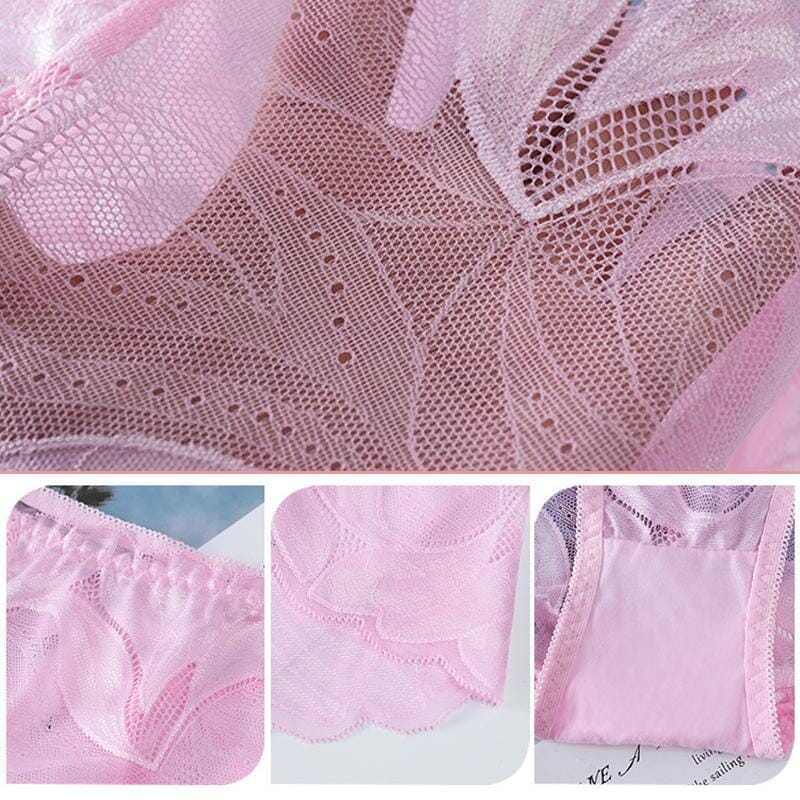 Women Embroidery Lace Panties