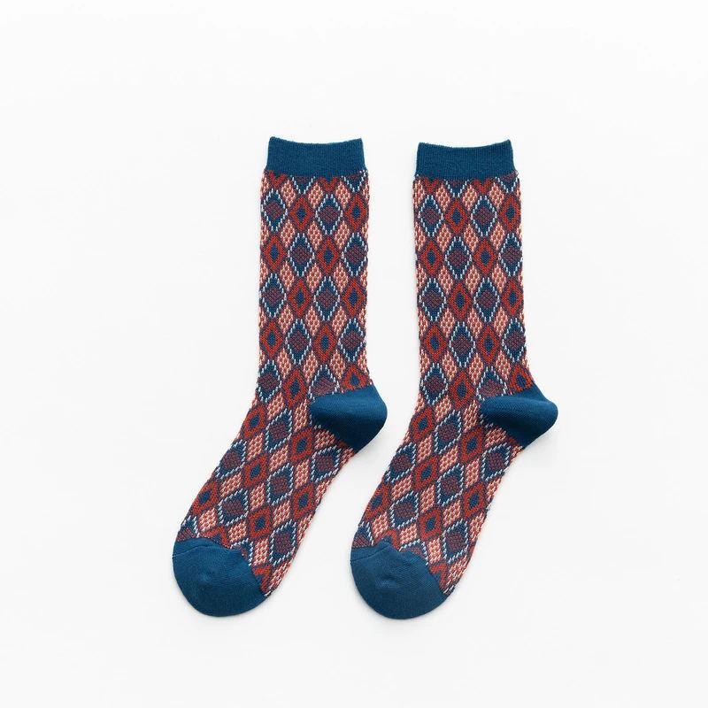 Lilyrhyme™ Retro Plaid Knitted Socks