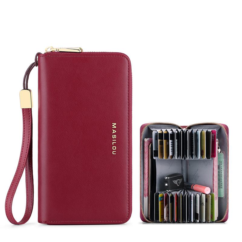 Unisex Anti-Credit Card Fraud Multi-compartment Wallet