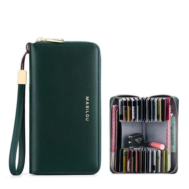Unisex Anti-Credit Card Fraud Multi-compartment Wallet