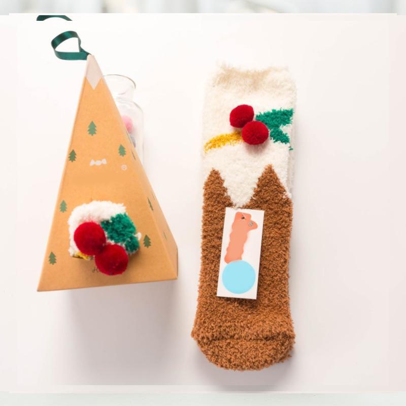 Christmas-themed Coral Fleece Soft Warm Socks
