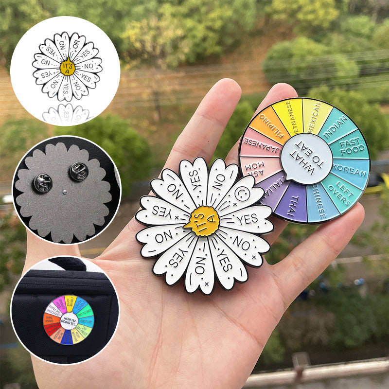 Rotating Wheel Brooch