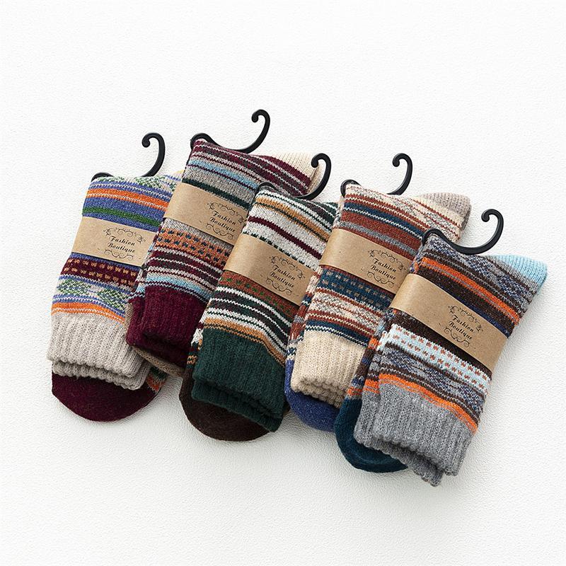 Lilyrhyme™ Unisex Nordic Style Socks, 5 pairs