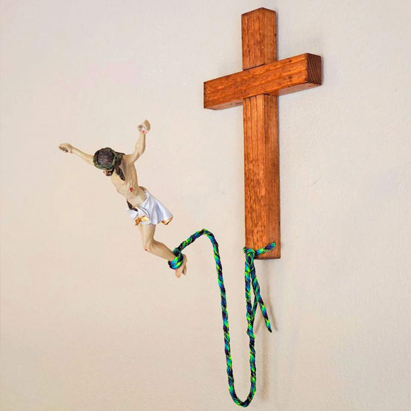 Bungee Jumping Jesus Religious Decoration