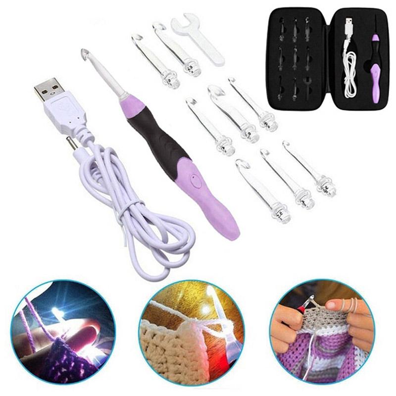 LED Luminous Crochet, 9-pc set