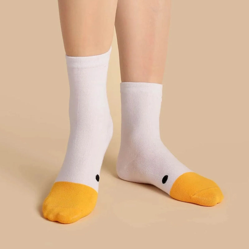 Duck Printed Cartoon Cute Socks