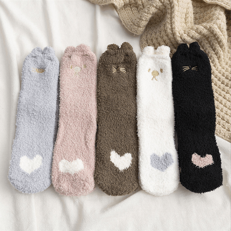 Winter Plush Thickening Floor Socks