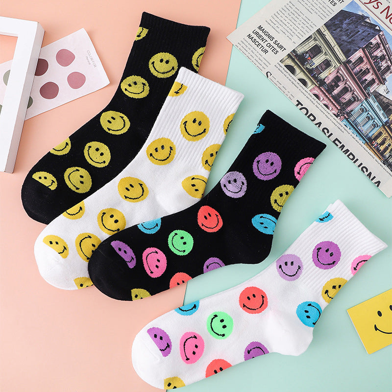 Lilyrhyme™ Cartoon Smiley Printed Socks