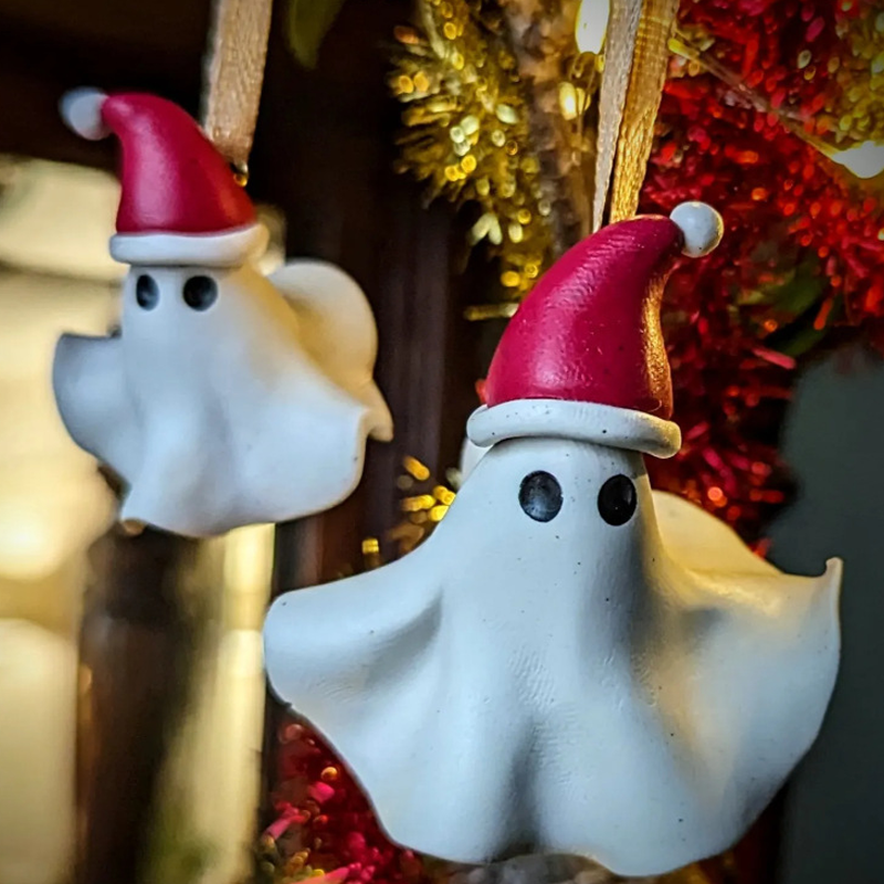 Christmas Ghost Tree Ornament