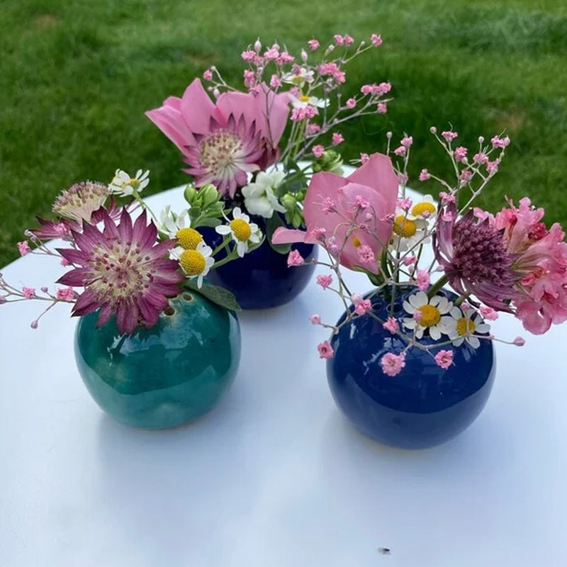 Resin Handmade Vase Flower Stone Table Decor
