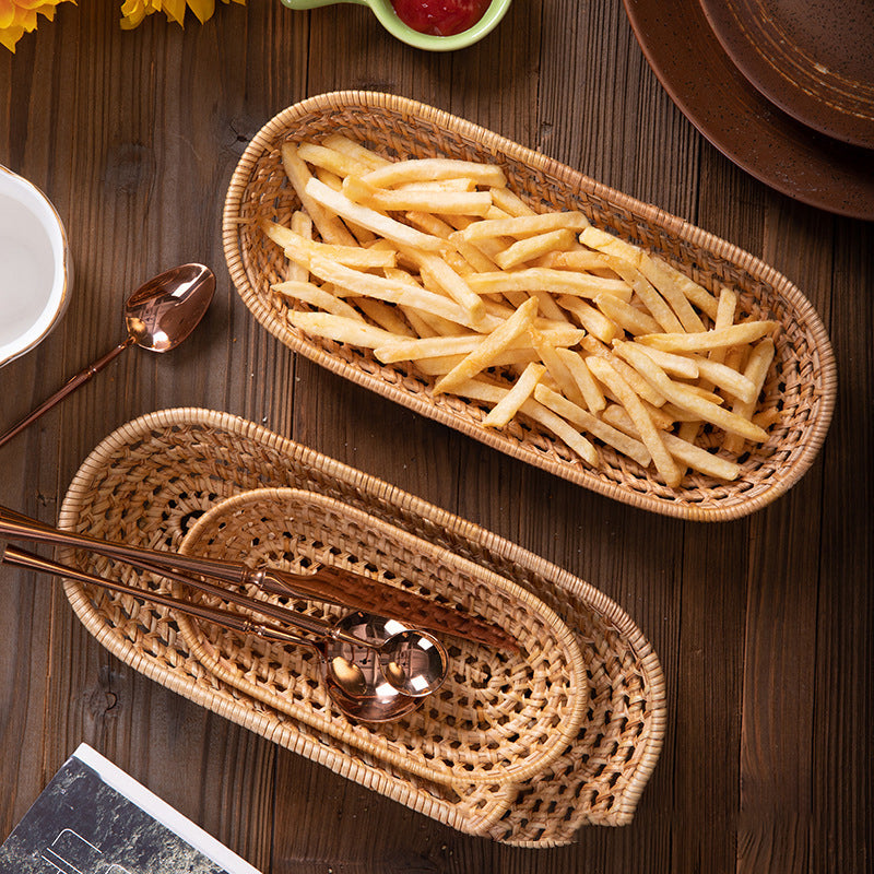 Rattan Woven Storage Tray