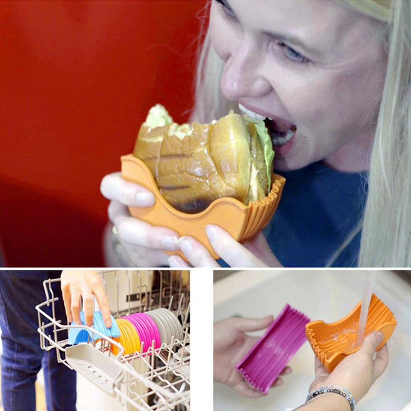 Mess-free Burger Holder