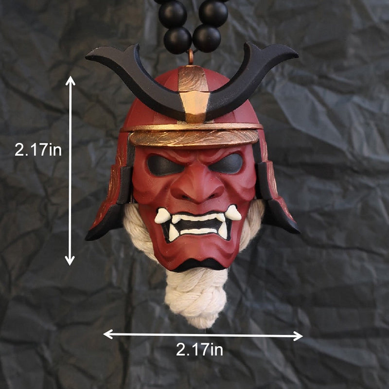 Japanese Oni Mask Car Rear Veiw Mirror Ornament