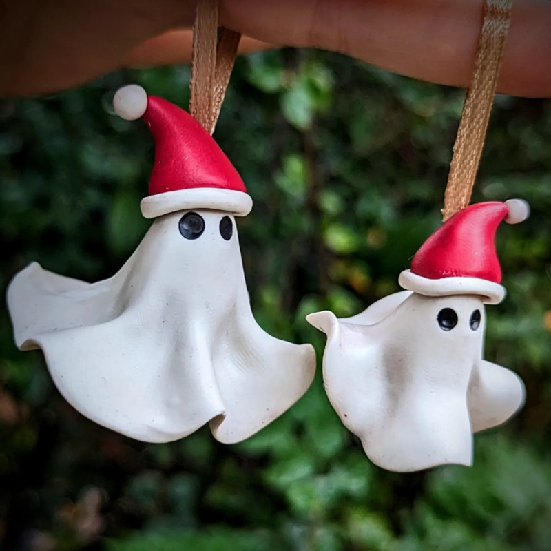 Christmas Ghost Tree Ornament