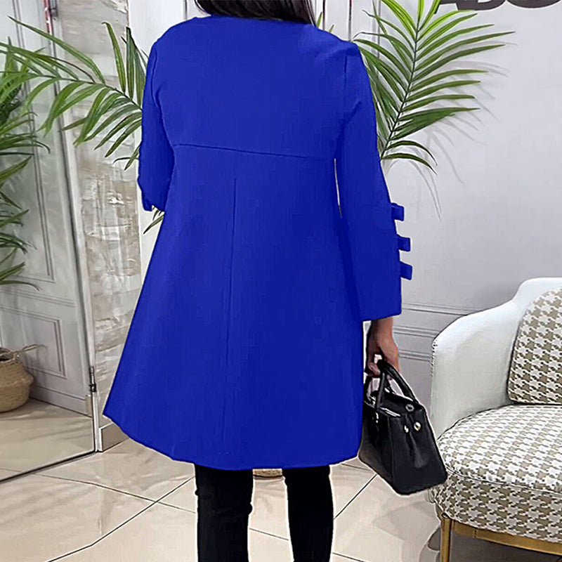 Knee-Length Dress With Long Sleeves