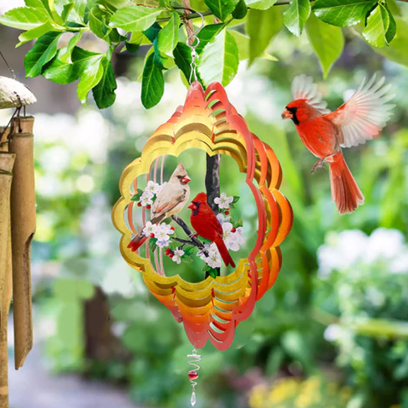 3D Garden Hummingbird Wind Spinner