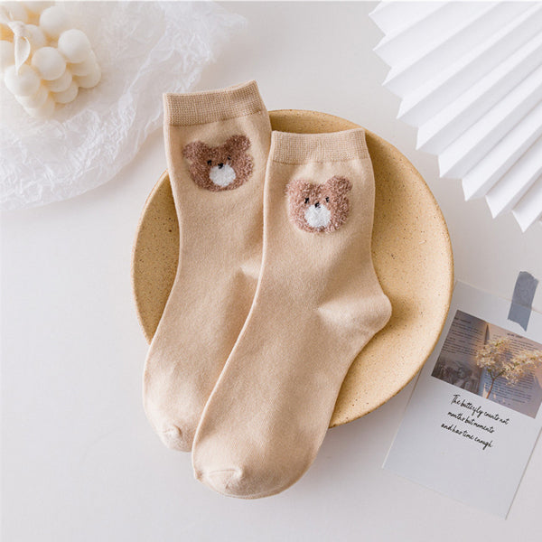 Lilyrhyme™ Lovely Bear Middle Tube Socks