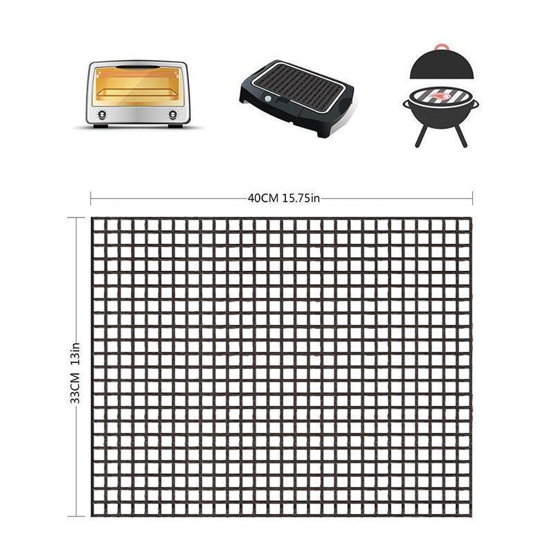 Reusable PTFE-Fiberglass Grill Mat