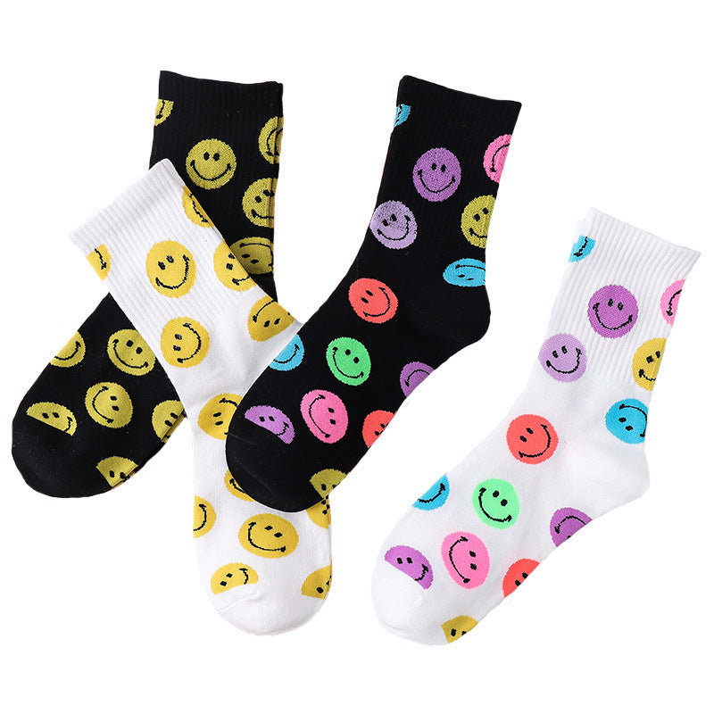 Lilyrhyme™ Cartoon Smiley Printed Socks