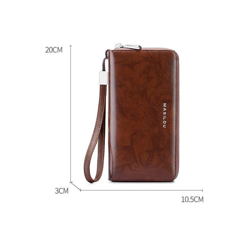 Unisex Anti-Credit Card Fraud Multi-compartment Wallet