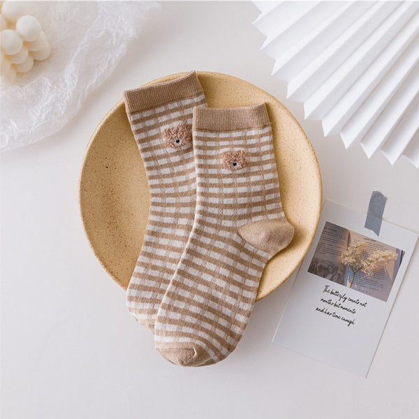 Lilyrhyme™ Lovely Bear Middle Tube Socks