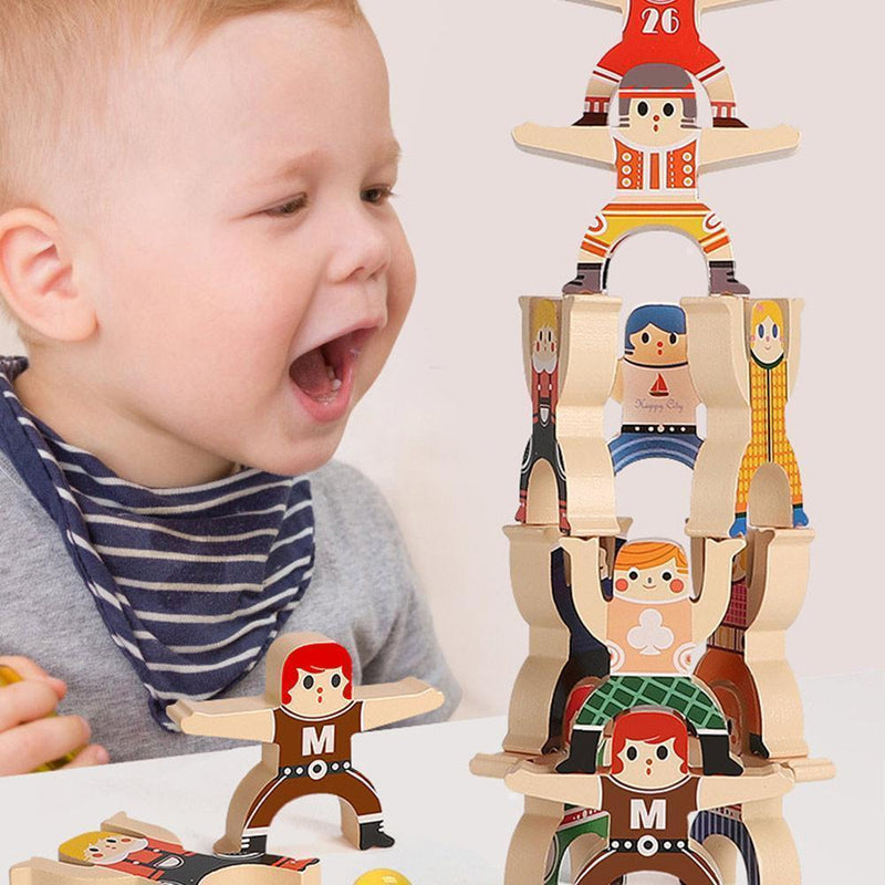 Wooden Stacking Blocks Balancing Toy