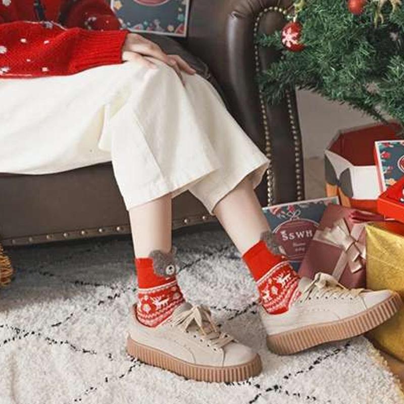 Christmas-themed Socks Gift Box (4 Pairs)