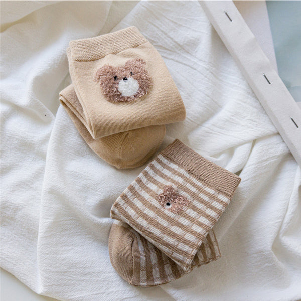 Lilyrhyme™ Lovely Bear Middle Tube Socks