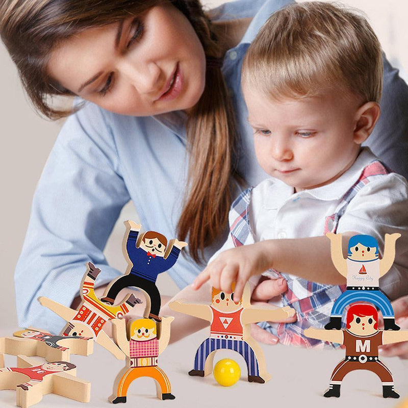 Wooden Stacking Blocks Balancing Toy