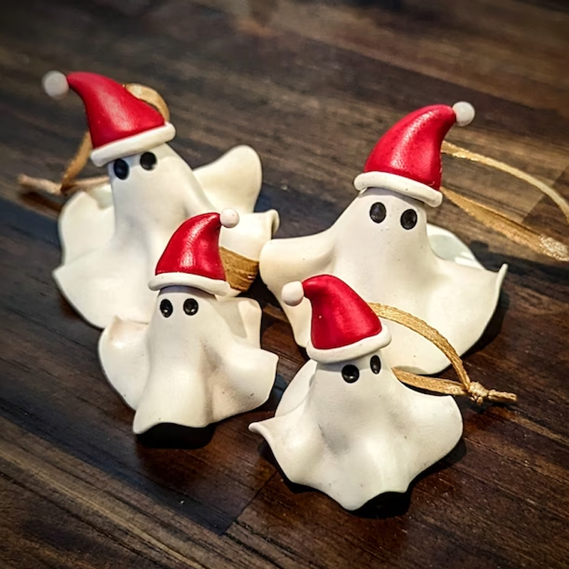 Christmas Ghost Tree Ornament