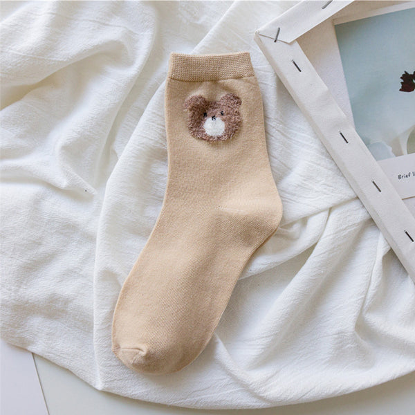 Lilyrhyme™ Lovely Bear Middle Tube Socks
