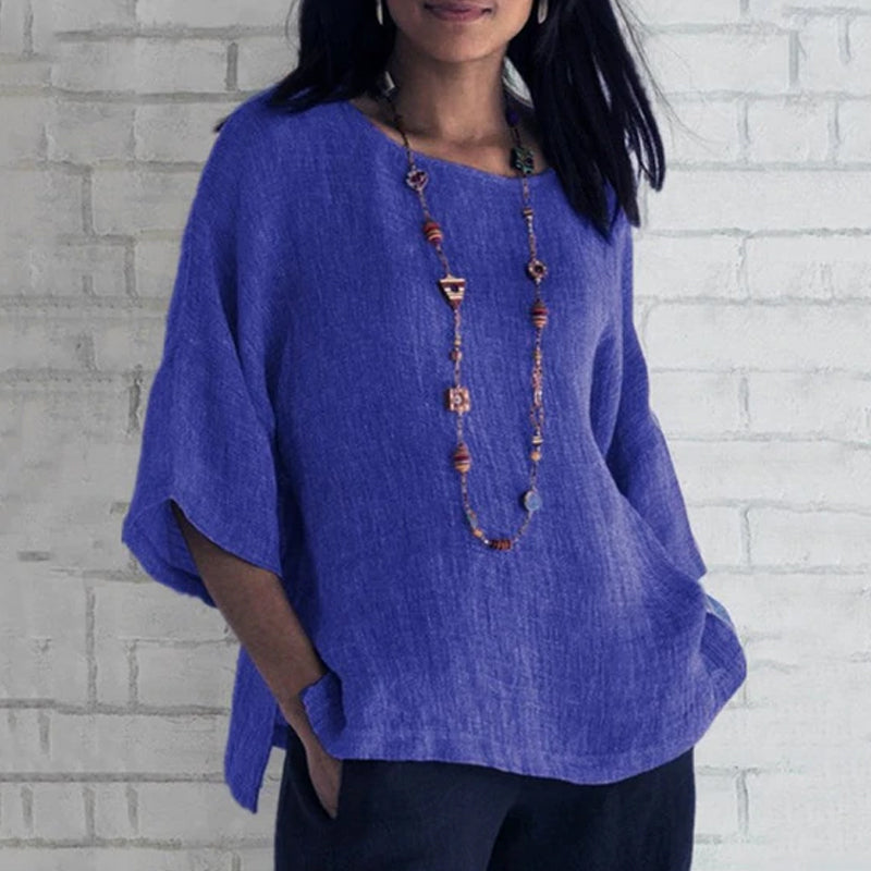 Solid Color Loose Simple T-Shirt