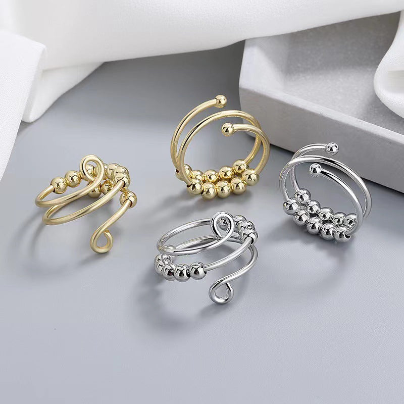 Drive Away Your Anxiety Circle Beads Fidget Ring