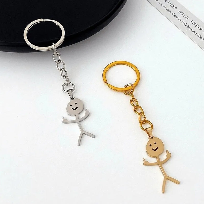 Funny Stickman Keychain – lilyrhyme