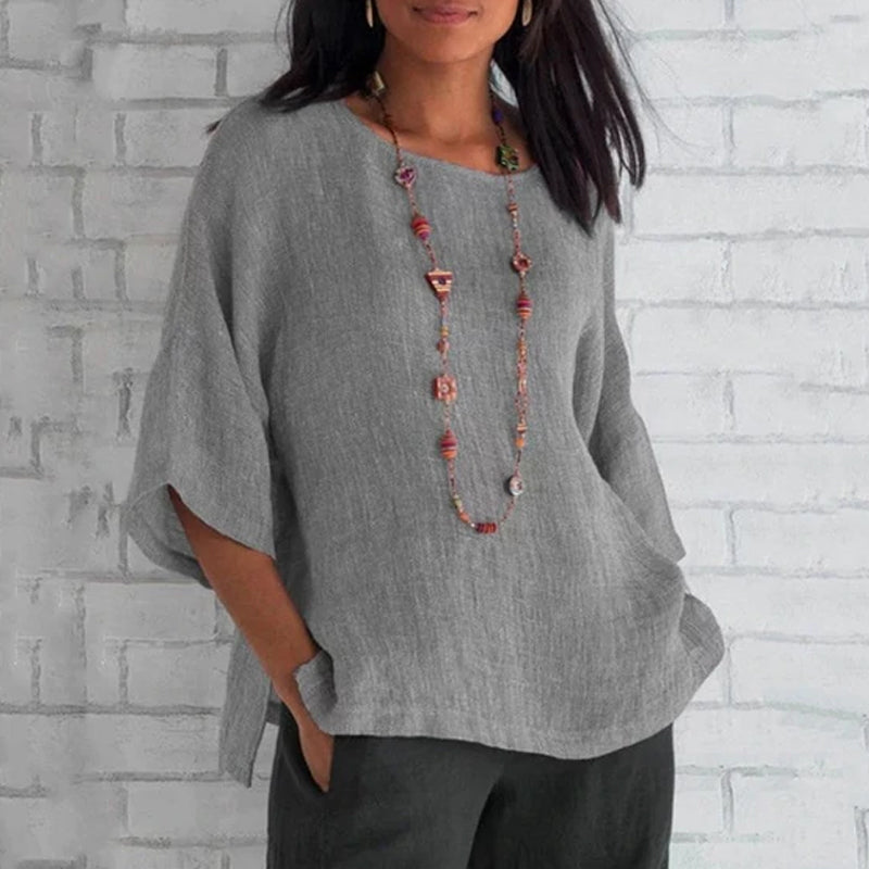 Solid Color Loose Simple T-Shirt