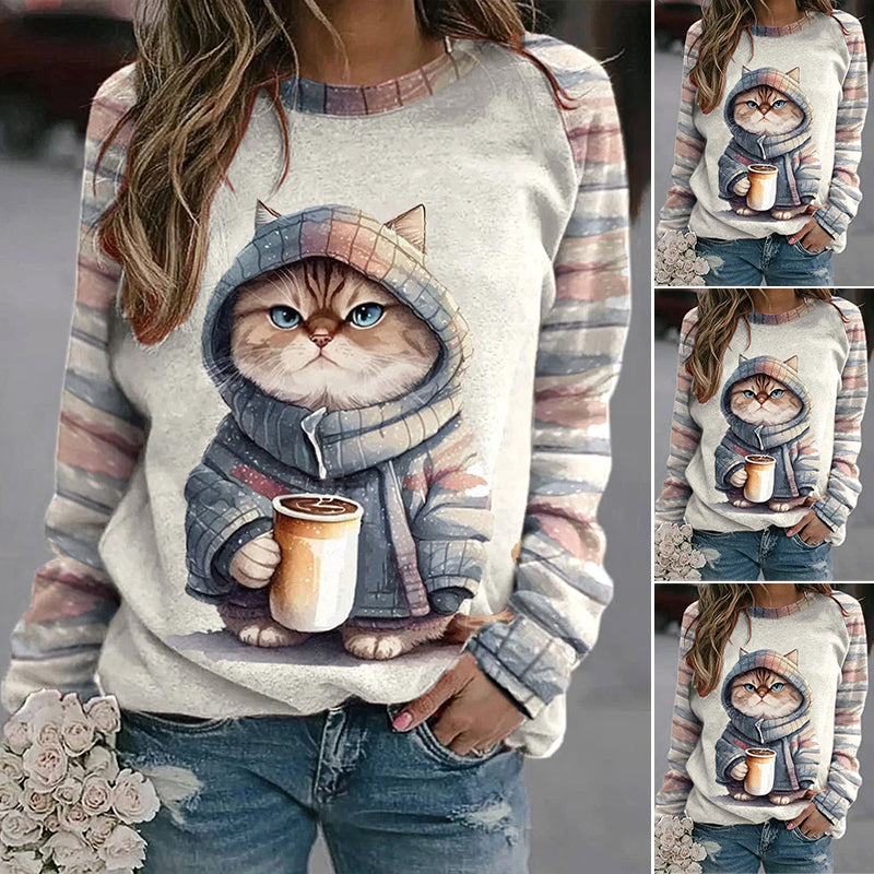 Cat Print T-shirt