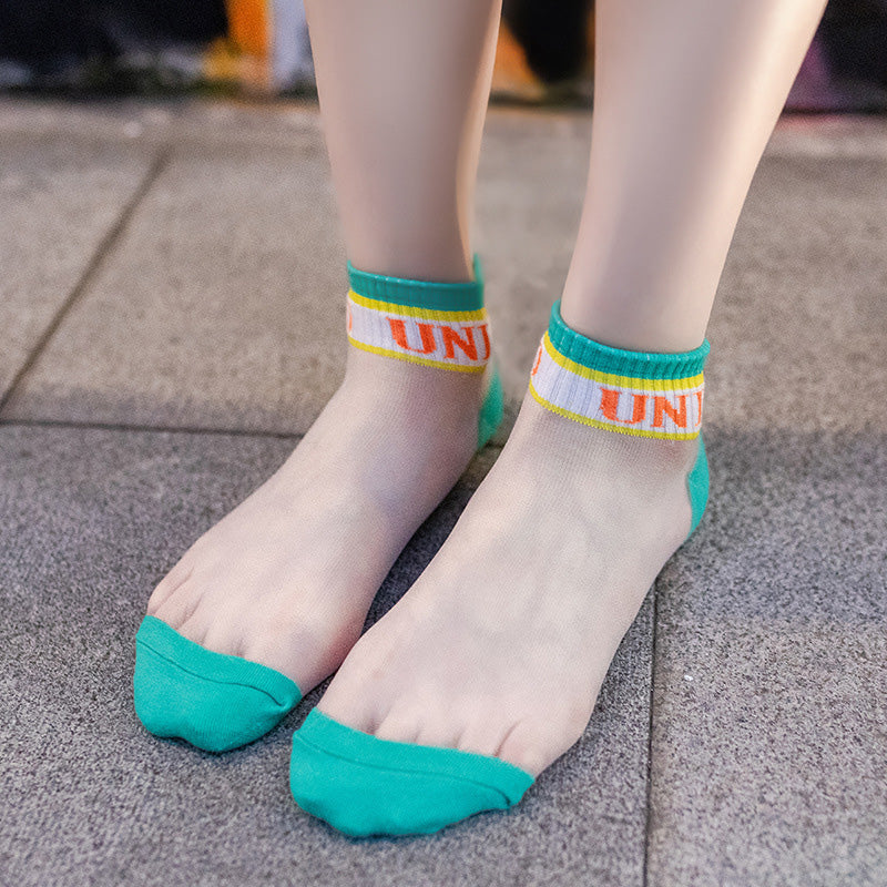 Lilyrhyme™ Fashion Cool Crystal Silk Socks