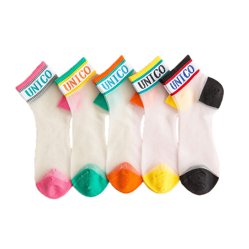 Lilyrhyme™ Fashion Cool Crystal Silk Socks