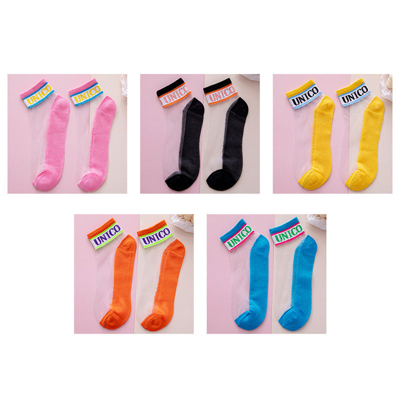 Lilyrhyme™ Fashion Cool Crystal Silk Socks