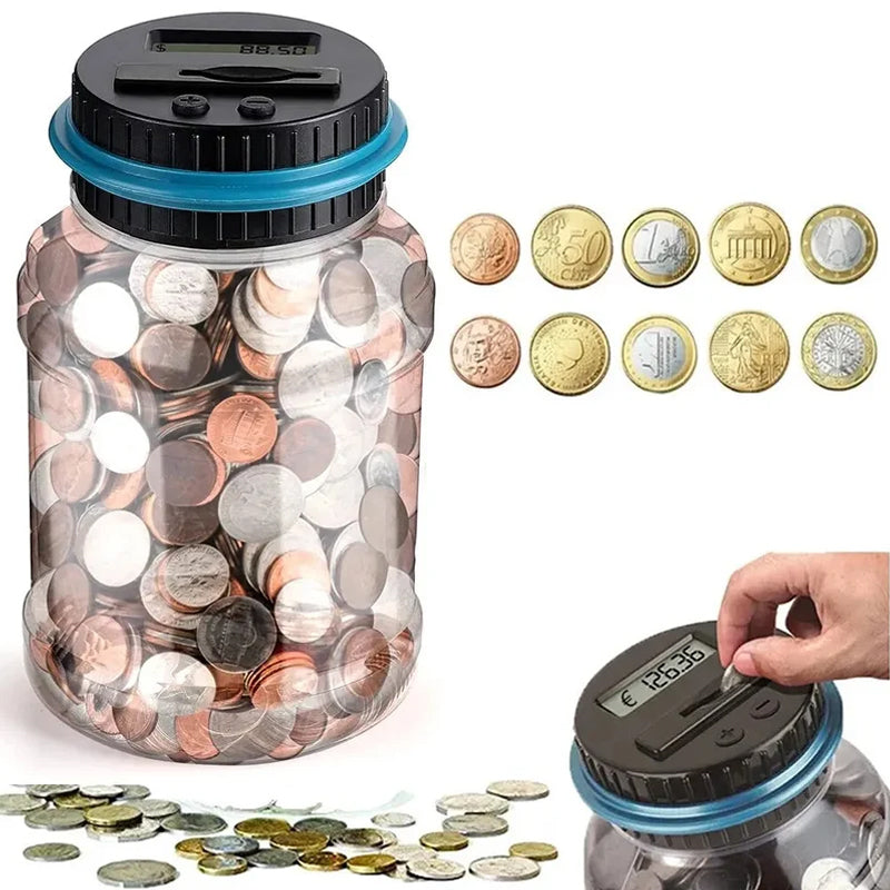Electronic Piggy Bank Counter Coin Digital LCD Counting Coin Money