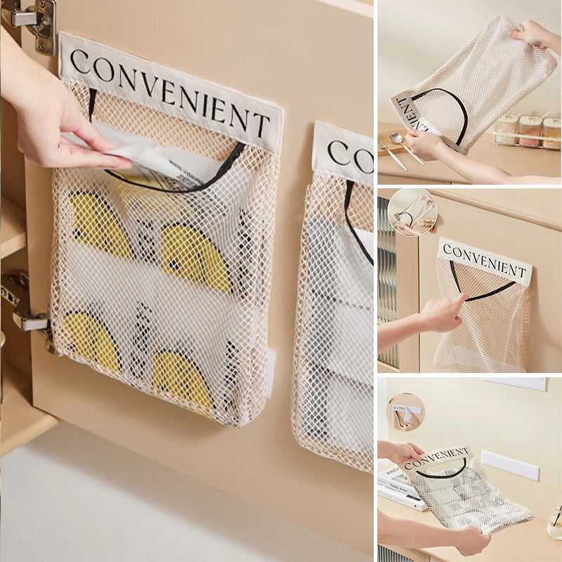 Multi-purpose Hanging Storage Mesh Bag (2 pcs)