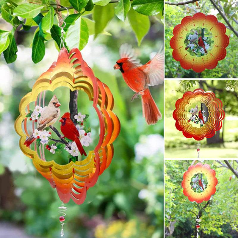 3D Garden Hummingbird Wind Spinner